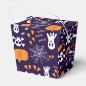 Leuke Halloween-patroon Bedankdoosjes (Achterkant)