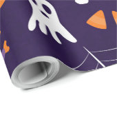 Leuke Halloween-patroon Cadeaupapier (Rol Hoek)