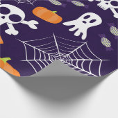 Leuke Halloween-patroon Cadeaupapier (Hoek)