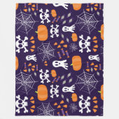 Leuke Halloween-patroon Fleece Deken (Voorkant)