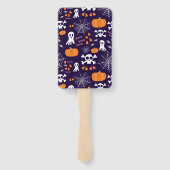 Leuke Halloween-patroon Handwaaier (Achterkant)