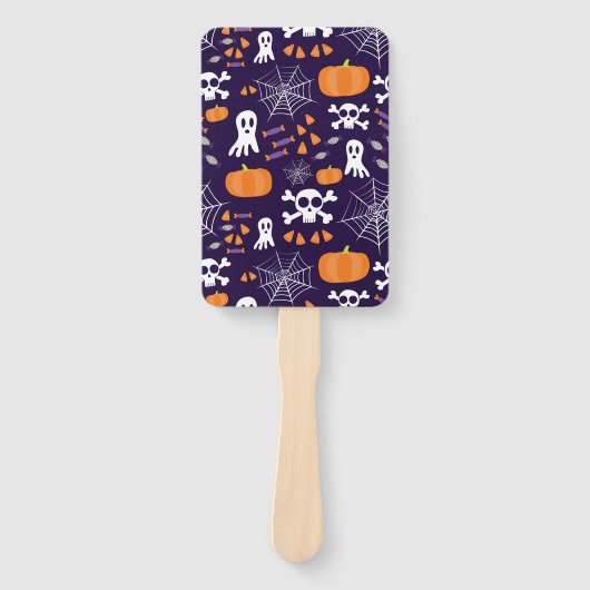 Leuke Halloween-patroon Handwaaier (Voorkant)