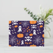 Leuke Halloween-patroon Kaart (Staand voorkant)