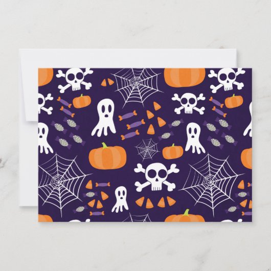 Leuke Halloween-patroon Kaart (Voorkant)