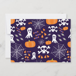 Leuke Halloween-patroon Kaart