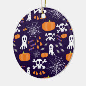 Leuke Halloween-patroon Keramisch Ornament (Links)