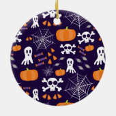 Leuke Halloween-patroon Keramisch Ornament (Achterkant)