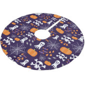 Leuke Halloween-patroon Kerstboom Rok (Gekanteld)