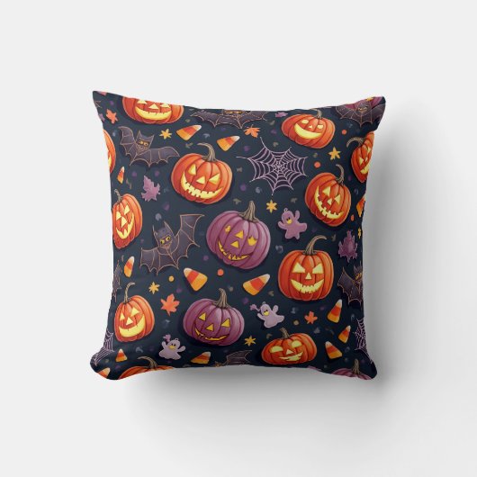 Leuke Halloween Patroon Kussens (Voorkant)