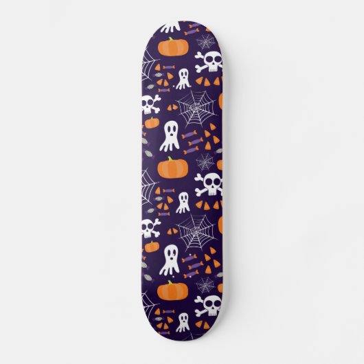 Leuke Halloween-patroon Persoonlijk Skateboard (Voorkant)