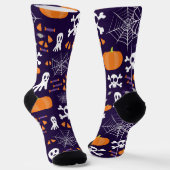 Leuke Halloween-patroon Sokken (Gebogen)