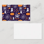 Leuke Halloween-patroon Visitekaartje (Voorkant / Achterkant)