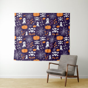 Leuke Halloween-patroon Wandkleed