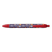 Leuke Halloween-patroon Zwarte Inkt Pen (Achterkant)
