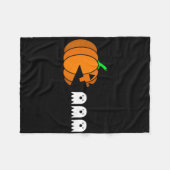 Leuke Halloween Pompoen Eating Ghost Fleece Deken (Voorkant (Horizontaal))