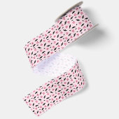 Leuke Halloween pompoen en Bat Pattern Ribbon Satijnen Lint (Achterkant)
