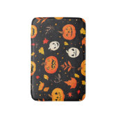 Leuke Halloween pompoen en bladeren Print Badmat (Voorkant Verticaal)