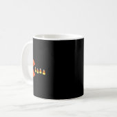 Leuke Halloween Pompoen Eten Candy Corn Koffiemok (Voorkant links)