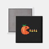 Leuke Halloween Pompoen Eten Candy Corn Magneet (Voorkant / Achterkant)