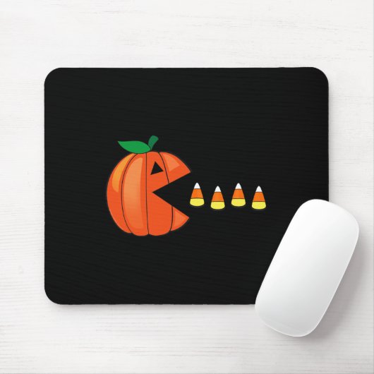 Leuke Halloween Pompoen Eten Candy Corn Muismat (Met muis)