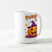 Leuke Halloween pompoen feestbeker Koffiemok (Voorkant rechts)
