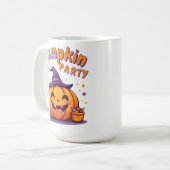 Leuke Halloween pompoen feestbeker Koffiemok (Voorkant links)