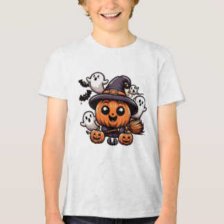 Leuke Halloween pompoen karakters Tri-Blend Shirt