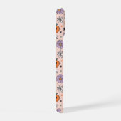 Leuke Halloween pompoenen en bloemen patroon iPhone 15 Case (Rechterkant)