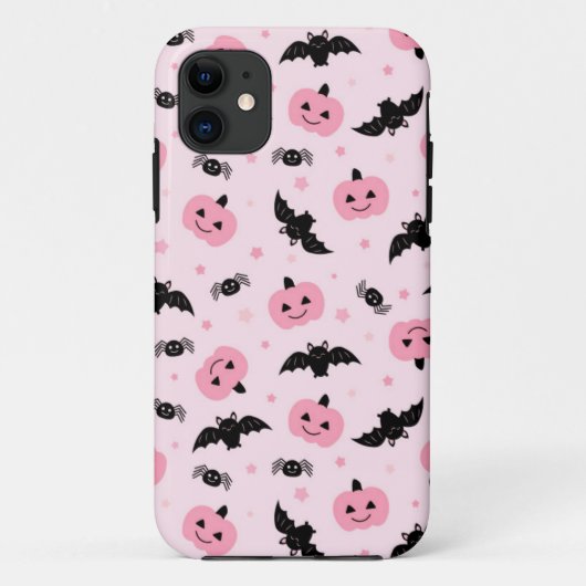 Leuke Halloween pompoenen en vleermuispatroon Case-Mate iPhone Case (Achterkant)