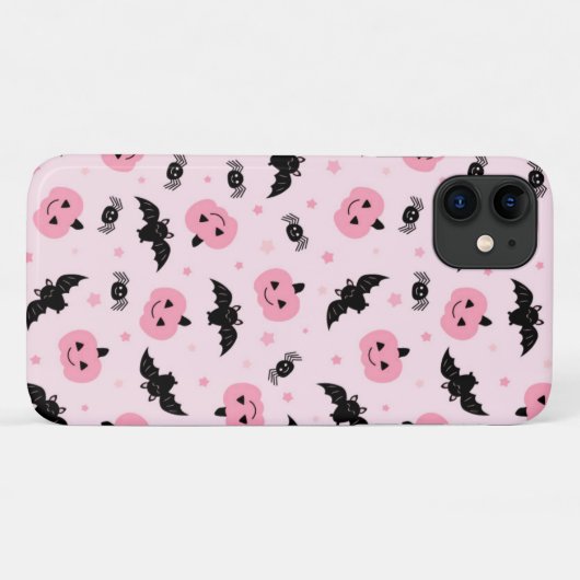 Leuke Halloween pompoenen en vleermuispatroon Case-Mate iPhone Case (Achterkant (horizontaal))