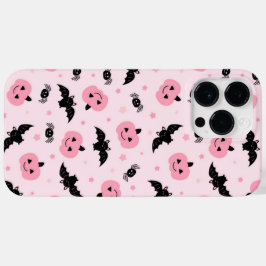 Leuke Halloween pompoenen en vleermuispatroon Case-Mate iPhone 14 Pro Max Hoesje