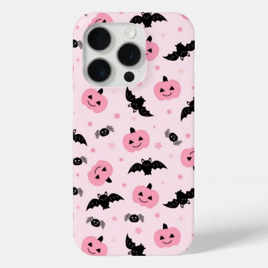Leuke Halloween pompoenen en vleermuispatroon Case-Mate iPhone Case (Achterkant)