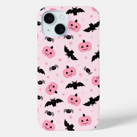 Leuke Halloween pompoenen en vleermuispatroon Case-Mate iPhone Case (Achterkant)