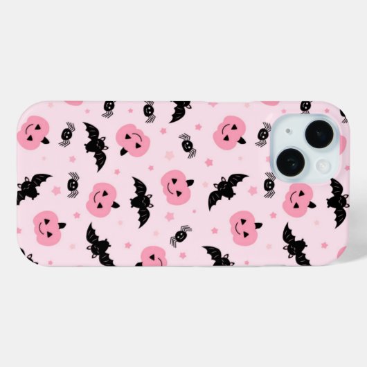 Leuke Halloween pompoenen en vleermuispatroon Case-Mate iPhone Case (Achterkant (horizontaal))