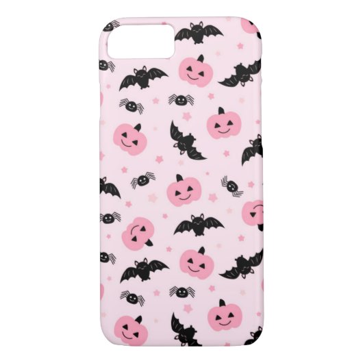 Leuke Halloween pompoenen en vleermuispatroon Case-Mate iPhone Case (Achterkant)