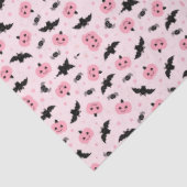 Leuke Halloween pompoenen en vleermuispatroon Tissuepapier (Detail)