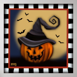 Leuke Halloween Pumpkin Bats Classroom Inspirivity Poster