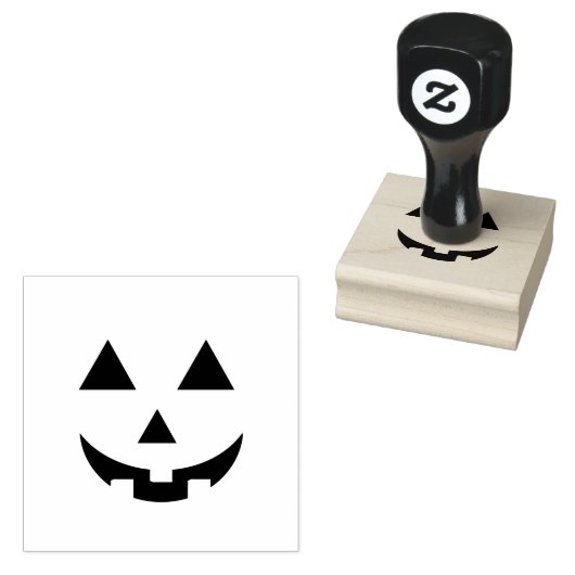 Leuke Halloween Pumpkin Jack-O-Lantern Stamp Rubberstempel (Gestempeld)