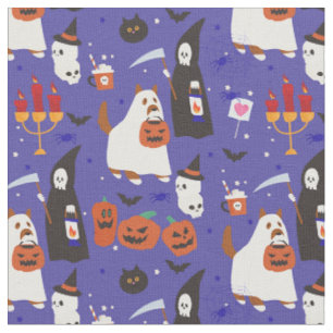 Leuke Halloween Puppy Hond Grim Reaper Stof