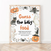 Leuke Halloween Raad het Sweet Mess Baby shower Poster