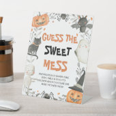 Leuke Halloween Raad het Sweet Mess Baby shower Reclamebord Met Voetstuk (Insitu)