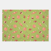 Leuke Halloween Snoep en schedels Inpakpapier Vel (Voorkant 2)