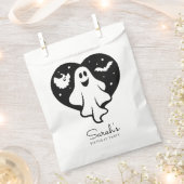Leuke Halloween spook met hart en vleermuis Bedankzakje (Geknipt)