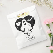 Leuke Halloween spook met hart en vleermuis Bedankzakje (Gezegeld)