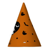 Leuke Halloween spook met hart en vleermuis Feesthoedjes (Rechts)