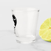 Leuke Halloween spook met hart en vleermuis Shot Glas (Rechts)
