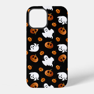 Leuke Halloween-spook-pompoenpatroon iPhone 12 Hoesje