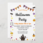 Leuke Halloween Spooktacular Party Uitnodiging (Voorkant / Achterkant)