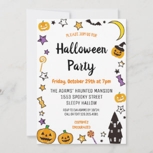 Leuke Halloween Spooktacular Party Uitnodiging