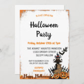 Leuke Halloween Spooktacular Party Uitnodiging (Voorkant / Achterkant)